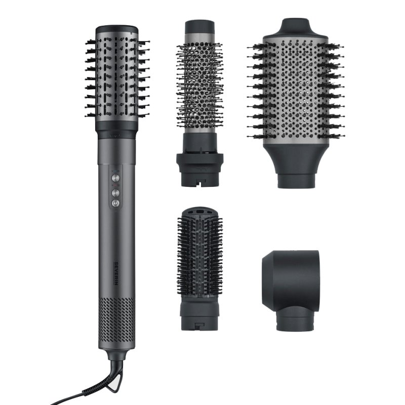 SEVERIN multihairstyler S-Style Pro, anthracite, 1300-1500 watts, 5-en-1 accessoires